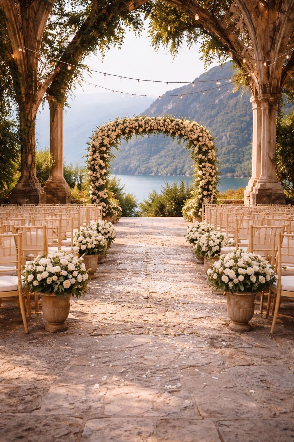 Bruidspaar op hun trouwdag